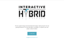 Tablet Screenshot of interactivehybrid.com